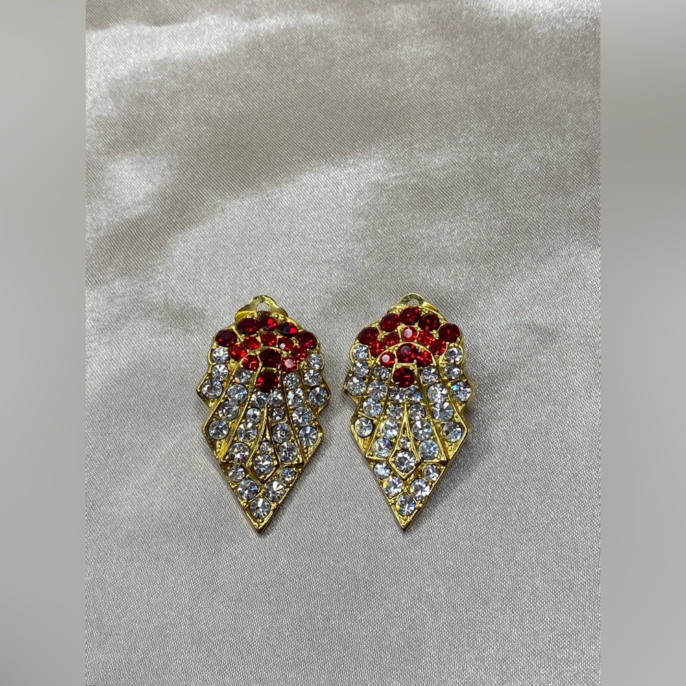 Vintage Rhinestoned Clips